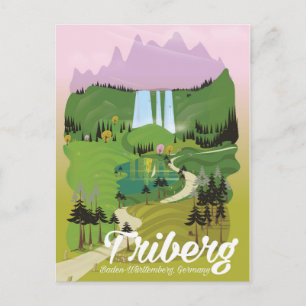 Carte Postale Triberg, Bade-Wurtemberg, Allemagne