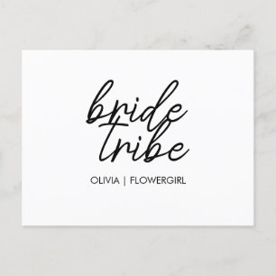 Carte Postale Tribu de la mariée Fille des fleurs de mariage M