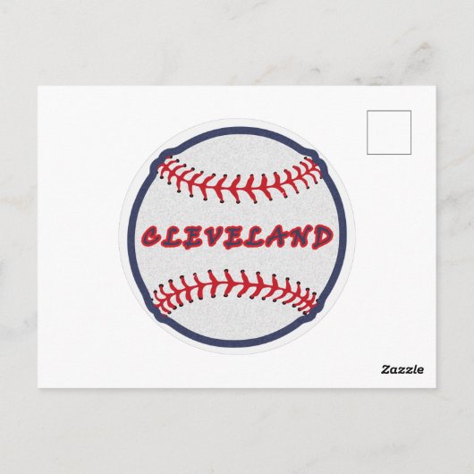 Carte Postale Tribu indienne de Cleveland Hometown pour les fans (Dos)