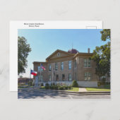 Carte Postale Tribunal de Rains County, Emory, Texas (Devant / Derrière)