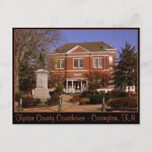 Carte Postale Tribunal du comté de Tipton - Covington, TN