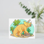 Carte Postale Tricératops (Debout devant)
