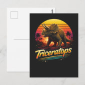 Carte Postale Triceratops (Devant / Derrière)