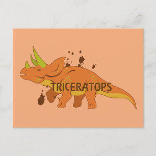 Carte Postale Tricératops