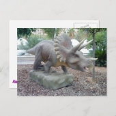 Carte postale Triceratops Dinosaur (Devant / Derrière)