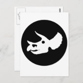 Carte Postale Tricératops Skull (Devant / Derrière)