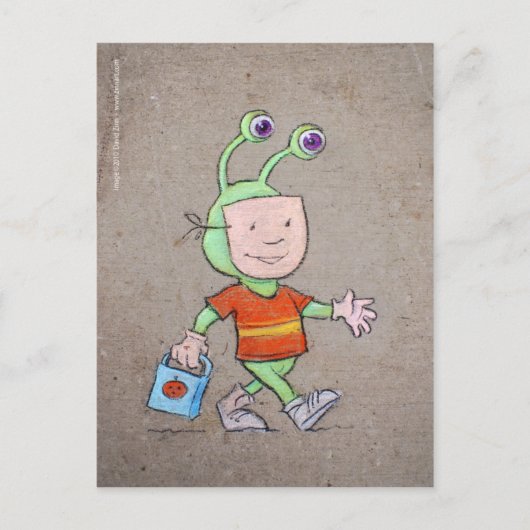 Carte Postale tricher ou traiter (Devant)