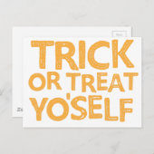 Carte Postale tricher ou traiter soi-même (Devant / Derrière)