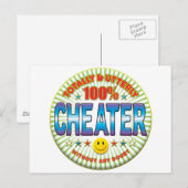 Carte Postale Tricher Totalement (Devant / Derrière)