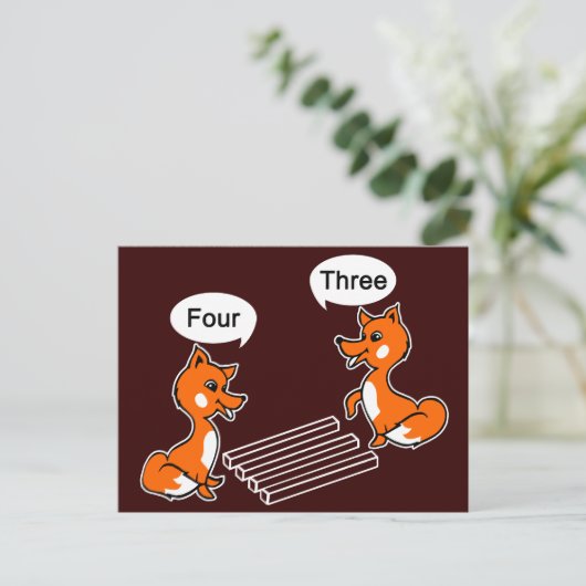 Carte Postale Trick d'illusion optique (Debout devant)