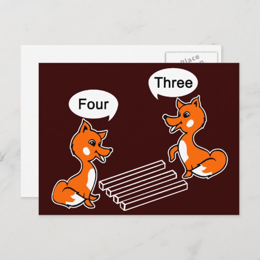 Carte Postale Trick d'illusion optique (Devant / Derrière)