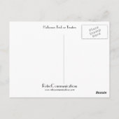Carte Postale Trick Halloween ou traitements (Dos)