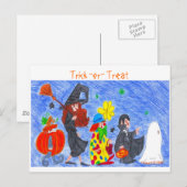 Carte Postale Trick-or-Treat (Devant / Derrière)