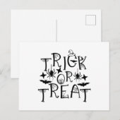 Carte Postale Trick or Treat (Devant / Derrière)
