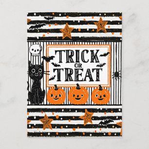 Carte Postale Trick or Treat d'Halloween