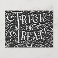 Trick or Treat Vintage Os de Craie Halloween
