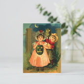 Carte Postale Trick ou régal pour la nuit d'Halloween (Debout devant)