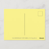 CARTE POSTALE TRICK OU TRAITEMENT BAT WING ZEBRA, HALLOWEEN CAND (Dos)