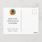 Carte Postale Trick ou traitement personnalisé Halloween Chat So (Dos)