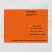 Carte Postale Trick Ou Traiter Le Fantôme Avec Le Bouchon Citrou (Dos)