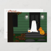 Carte Postale Trick Ou Traitez Oliver La Otter ! (Devant / Derrière)