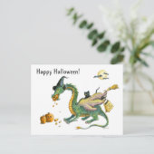 Carte postale Trick ou Treat Dragon (Debout devant)
