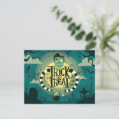 Carte Postale Trick ou Treat Haunted Graveyard (Debout devant)