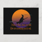 Carte Postale Trick ou Treat Witch (Devant)