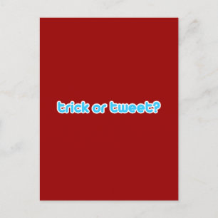 Carte Postale Trick ou Tweet 2