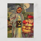 Carte Postale Trick R' Treat Ghost Jack-o'-lantern Citrouille (Devant)