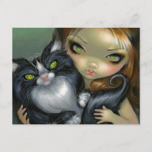 Carte postale "Tricksy Tuxedo Cat"