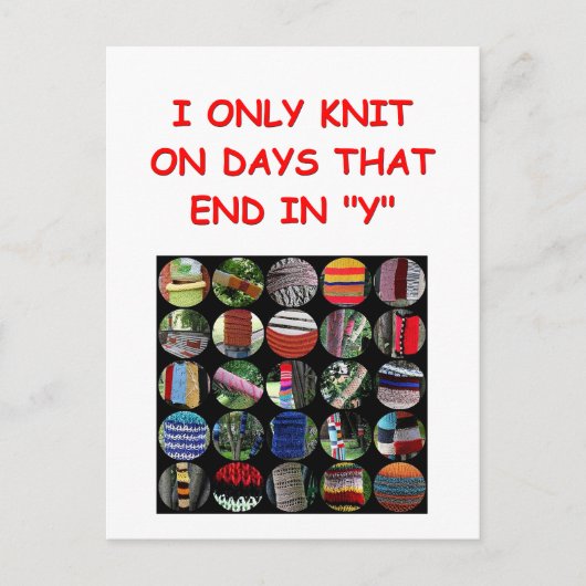 Carte Postale tricot (Devant)