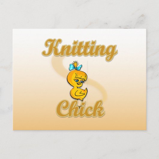 Carte Postale Tricot Chick (Devant)