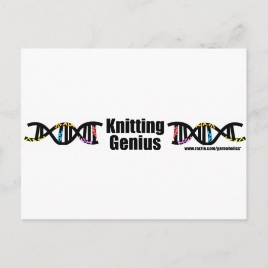 Carte Postale Tricot Genius (Devant)