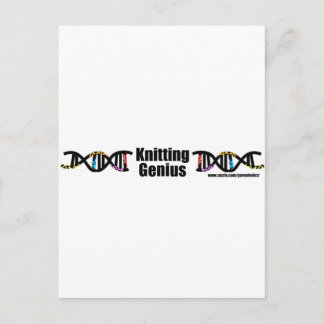 Carte Postale Tricot Genius