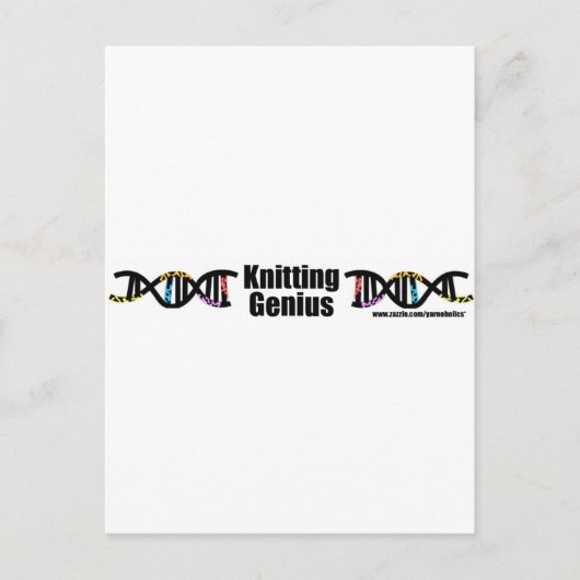 Carte Postale Tricot Genius (Devant)