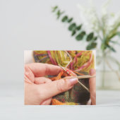 Carte Postale Tricot main (Debout devant)