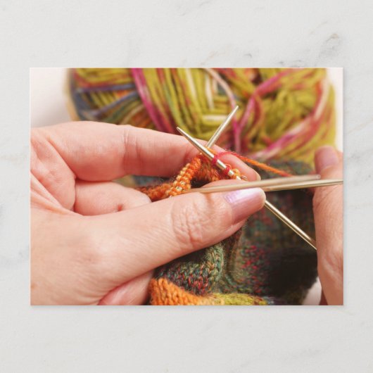 Carte Postale Tricot main (Devant)