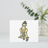 Carte Postale Tricot mouton (Debout devant)