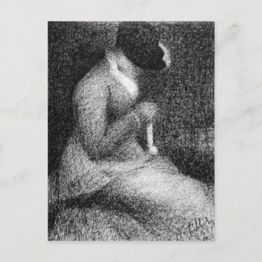 Carte Postale Tricot par Georges Seurat (Devant)
