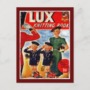 Carte Postale Tricot Patriotique Enfants Motifs