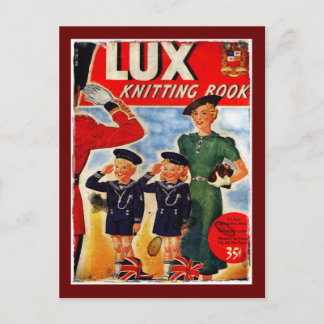 Carte Postale Tricot Patriotique Enfants Motifs