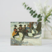 Carte Postale Tricot pour les Soldats | George Luks (Debout devant)