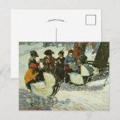 Carte Postale Tricot pour les Soldats | George Luks (Devant / Derrière)