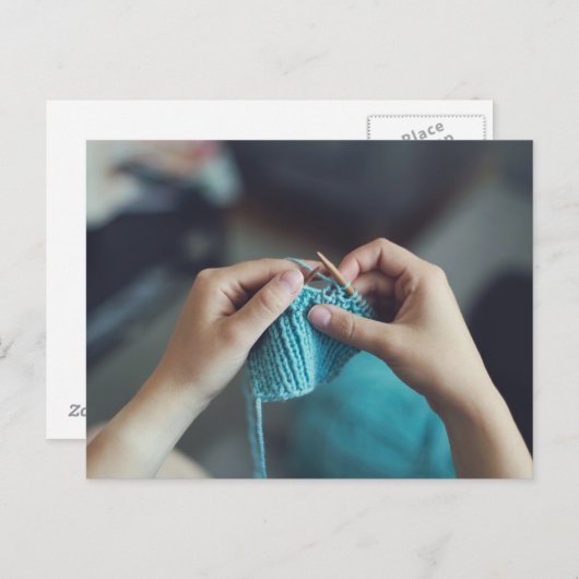 Carte Postale tricotage (Devant / Derrière)