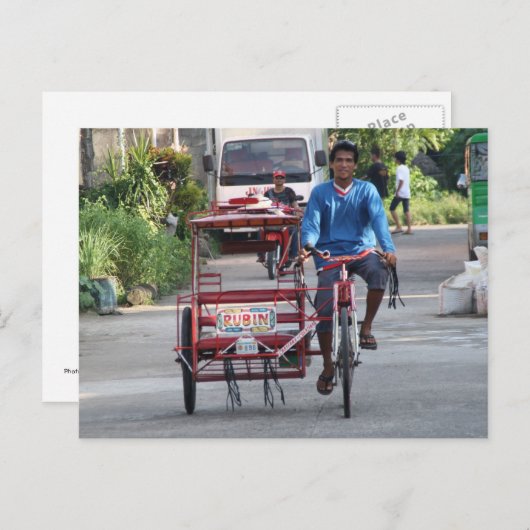 Carte Postale Tricycle (Devant / Derrière)