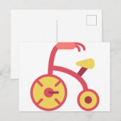 Carte Postale tricycle (Devant / Derrière)