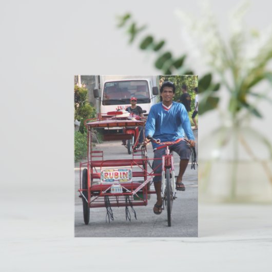 Carte Postale Tricycle (Debout devant)