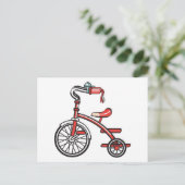Carte Postale tricycle rétro (Debout devant)