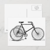 Carte Postale Tricycle vintage (Devant / Derrière)